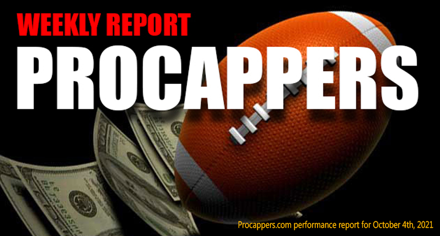 Professional Handicappers League Weekly Report for October 4, 2021